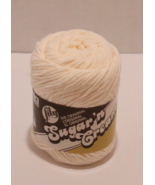 Lily Sugar &#39;n Cream Soft Ecru 100% Cotton Yarn Skein 2 oz 4-Ply Worsted - £3.86 GBP