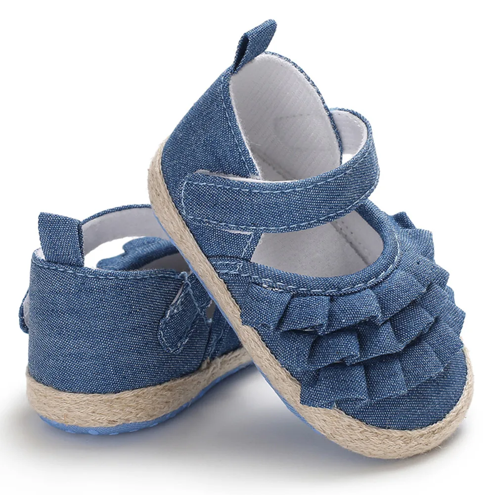 lioraitiin New Fashion Newborn Baby Girl Flowers Soft Crib Shoes Prewalker Anti- - £113.44 GBP