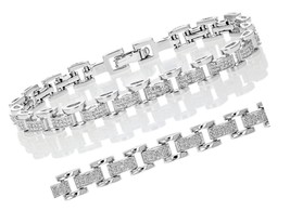 Classic Diamond Bracelet in Brass with 7 - £180.92 GBP