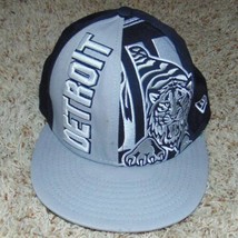 Mens Hat Detroit Tigers MLB New Era 9Fifty Gray Flat Bill Snapback Baseball Cap - £21.31 GBP