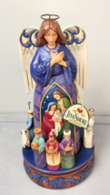 Jim Shore O Come Let Us Adore Him Angel Moveable Nativity Figures 2015 4051542 - £36.13 GBP