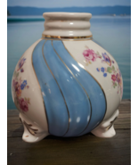 Antique Porcelain Vase Planter Table Lamp Base Cluj Romania 40&#39;s Hand Pa... - €42,59 EUR
