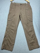 Ascend Hiking Pants Women&#39;s Size 14 Brown Stretch Cotton Cargo Pocket Ou... - $37.88