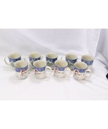 Thomson Pottery Snowman Christmas Mugs  Lot of 9 Xmas - $32.22 CAD