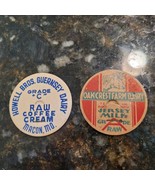 Vintage milk bottle cap OAK CREST FARM &amp; HOWELL Guernsey Dairy Raw Coffe... - $472.26 MXN