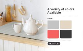 Li&amp;Zhao Dish Drying Mat Foldable Heat Resistant Easy Clean Black - $266.32 MXN