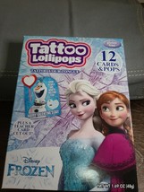 Disney Frozen Tattoo Lollipops Valentine Day Cards. Tattoo your tongue. 12 Cards - $10.06