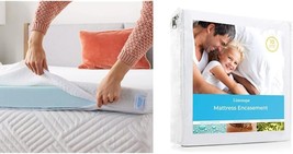Linenspa Dorm Room Essentials 2 Inch Memory Foam Mattress, Waterproof Twin XL - £41.78 GBP
