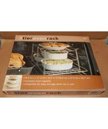 3 Tier Adjustable Oven Rack 14 1/2&quot; NIB Collapsible Increases Oven Capac... - $17.99