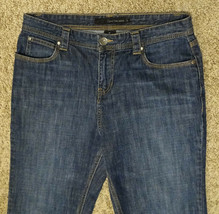 Calvin Klein Ck Blue Denim Cropped Pants J EAN S Capris 10 M 31&quot;x23.5&quot; Mid Rise - £7.95 GBP