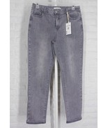 CHARLIE B Slim Leg Cuffed Jeans Soft Grey NWT Size 12 - $89.09