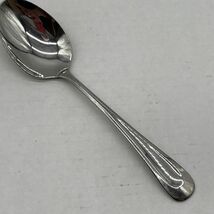 Oneida Satin Sand Dune Dessert Spoon 7 3/8" Stainless, Satin Finish, Indent - $6.48
