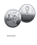 World Cup Soccer Qatar 2022 Commemorative &#39;Silver&#39; Coin !!! - £7.95 GBP