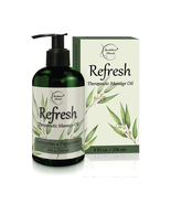 Refresh Massage Oil for Massage Therapy Eucalyptus &amp; Peppermint Essentia... - $486.14 MXN