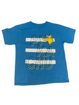 Pokemon T Shirt Game Freak Youth Medium Navy Blue Graphic Tee 100% Cotton - $10.45