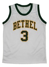Allen Iverson #3 Bethel High School New Men Basketball Jersey White Any Size image 4