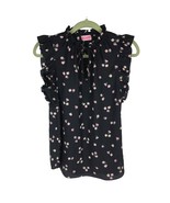 Kate Spade Ditsy Begonia Tie-Neck Shell Floral Ruffle Sleeveless Top XS - $738.14 MXN