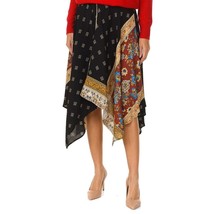 Desigual Blunt Asymmetric Skirt Boho Bandana Floral US Small New - £44.82 GBP