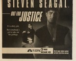 Out For Justice TV Guide Print Ad Steven Seagal TPA7 - £4.73 GBP