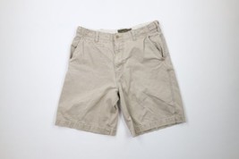 Vtg American Eagle Outfitters Mens 34 Faded Heavyweight Military Shorts Beige - £38.68 GBP
