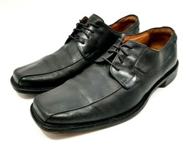 Men&#39;s US 12 Bostonians Wenham Black Derby Oxfords Italian Leather Dress Shoes - £18.63 GBP