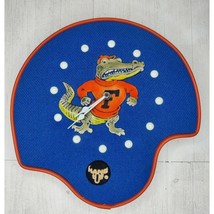 Vintage Florida Gators Wall Clock Handmade Leather/Fabric Circa 1950&#39;s Mascot - £47.92 GBP