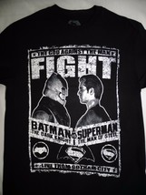 Batman Dark Knight Vs Superman Man Of Steel Movie Fight Poster Dc Comics T-Shirt - £2.37 GBP