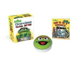 Sesame Street Oscar the Grouch Talking Button plus Mini How To Be A Grouch Book - £8.37 GBP