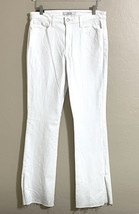 JOE&#39;S White Jeans high Rise Bootcut Hem Slit Stretch denim Jeans Sz 32 NWT $228 - $79.20