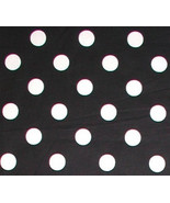 Black White Polka Dot Fabric, Black White Quilt Fabric, Black Polka Dot ... - $10.00