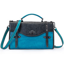 Retro Genuine Leather Women Bag  New Large Capacity Messenger Bag Leisur... - £80.24 GBP