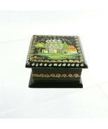 Trinket Box Mini Russian City Scene Signed Lid Hand Painted See Size for... - £24.11 GBP