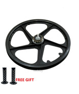 BMX Bicycle 20&quot; PVC Sport Rim Rear (Black) Wheelset-Hub SeT- Freewheel 16T - $36.94