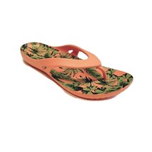 CROCS Kadee II Palm Print Flip W Flip Flop Sandals Womens Size 7 Papaya Orange - £28.91 GBP