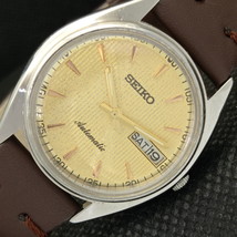 Vintage Seiko Automatic 6309A Japan Mens DAY/DATE Golden Watch 608i-a316950-6 - £32.06 GBP