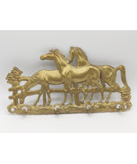 Vintage Brass Horse Design Wall Hook Decor - $772.27 MXN