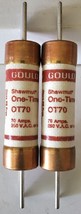 lot of 2  Gould Shawmut OT70 One Time Fuse (TA18SG) Fast Free Shipping - £10.54 GBP