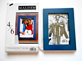 Malden Solid Wood 4&quot; x 6&quot; Blue Picture Frame #672-46 - £7.94 GBP