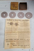 Vintage The Warren Dado Sawing Washers Co 5/8&quot; Bore w/Original Box Instr... - £7.00 GBP