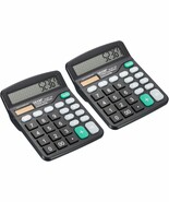 Patikil Desktop Calculator, 12 Digits Large Lcd Display Solar Battery, B... - $50.65 CAD