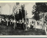 Camp Sokol Flag Raising East Haddam Connecticut CT 1950 Silvercraft Post... - $17.77