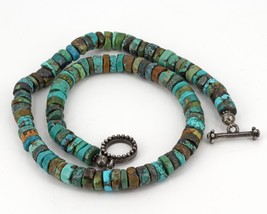 RARE Vintage Silpada Sterling Silver Turquoise Bead 17&quot; Necklace &quot;AS IS&quot; N0612 - £31.69 GBP