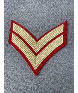 Two Bar Chevron Corporal Queens Royal Hussars Service British Army Patch... - $9.90