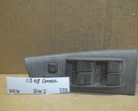 03-08 Toyota Corolla Left Driver Master Switch 7423202320A Door Bx2 333-8e6 - £11.18 GBP