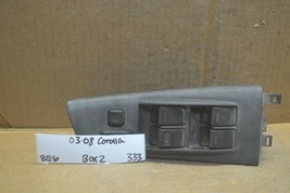 03-08 Toyota Corolla Left Driver Master Switch 7423202320A Door Bx2 333-8e6 - $13.99