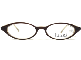 Bevel Petite Eyeglasses Frames 3550 MELLO COL. MS Brown Oval Cat Eye 47-16-135 - £87.97 GBP