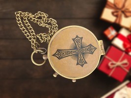 Divine Guidance : 2-Inch Compass Cross Print - A Symbolic Guide for Your Journey - $17.52