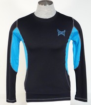 TapOut Signature Black &amp; Blue Long Sleeve Athletic Shirt Men&#39;s NWT - £35.38 GBP