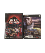 CITY OF VILLAINS PC VIDEO GAME &amp; GuildWars NIGHTFALL CD-Rom Online - £11.50 GBP