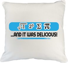 Make Your Mark Design I Ate Some Pie. Funny Math White Pillow Cover for Teachers - £19.46 GBP+